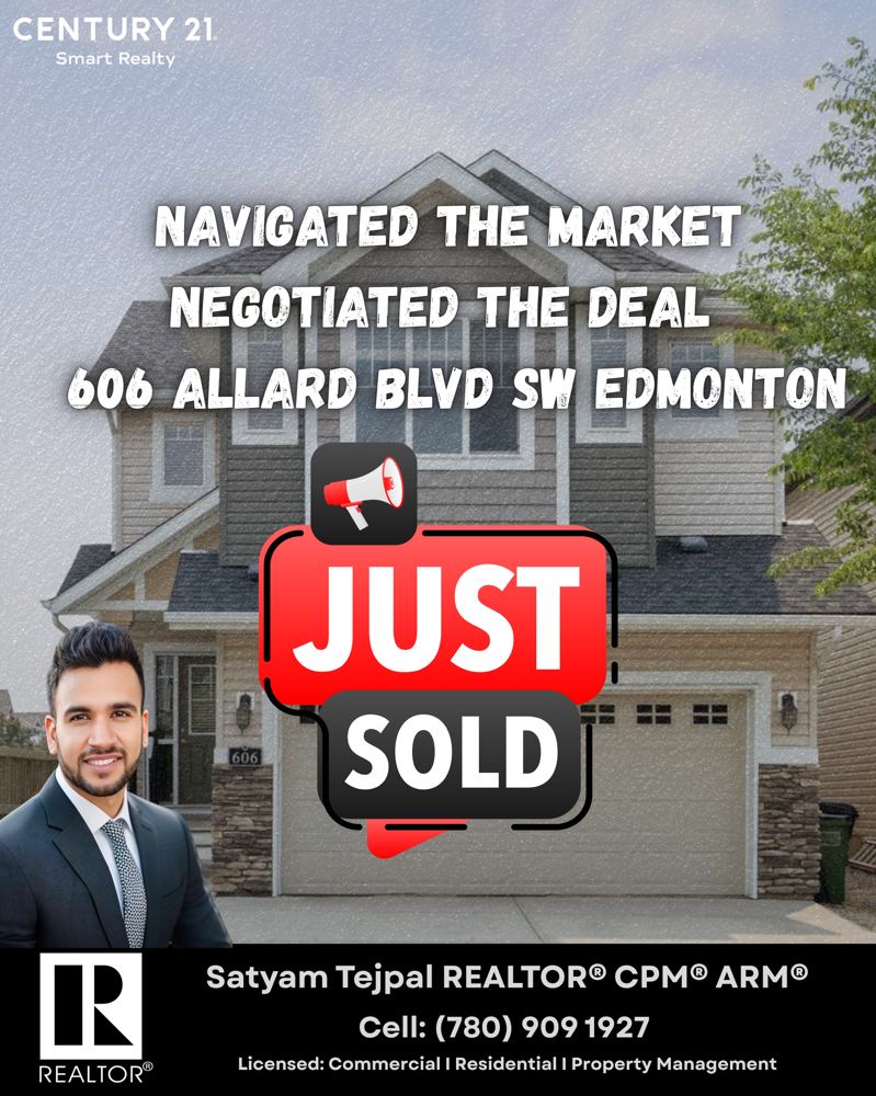 Sold: 606 Allard Blvd SW, Edmonton