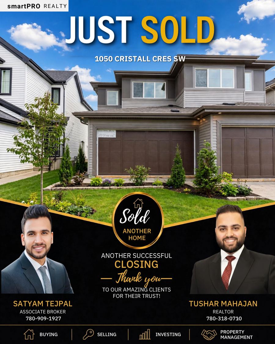 Sold: 1050 Cristall Cres SW, Edmonton